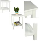 Modern Nightstand Bedside Table Chest Mdf wood Cabinet Storage Bedroom White