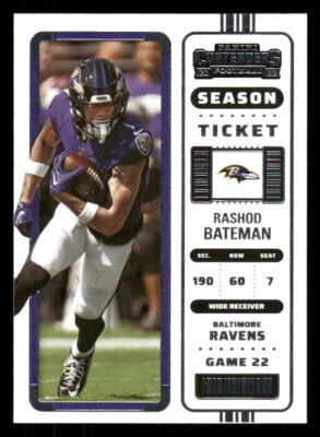 2022 Panini Contenders #6 Rashod Bateman - Image 1 of 2