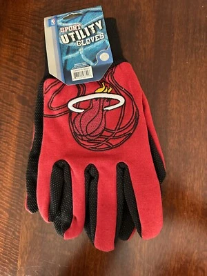 Guantes utilitarios antideslizantes NBA Miami Heat 2 tonos  Foto 1 de 2