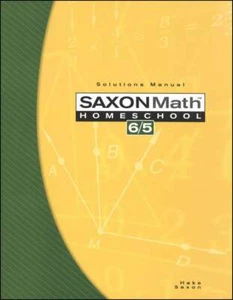 Saxon Math 6/5 Solutions Manual 3rd edition NEW - Imagen 1 de 1