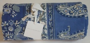 NWT POTTERY BARN BLUE REGAN BLOCK PRINT TABLECLOTH 70" x 126" 100% COTTON - Picture 1 of 4