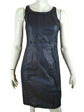 💗 Paule Ka  Taille 38 💗 robe tissu moiré marron noir coton mélangé  dress