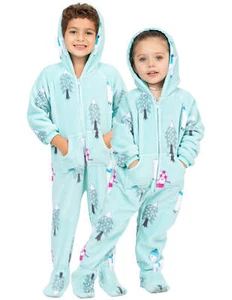 Winter Lamas Kleinkind Hoodie Chenille Einteiler - Bild 1 von 4