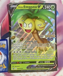 Alolan Exeggutor V SWSH225 JUMBO BLACK STAR PROMO Pokemon GO TCG MINT - Picture 1 of 1