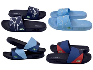Mens Le Shark Summer Sliders Flip Flops Shower Beach Gym Slip On Sandals 7 - 11