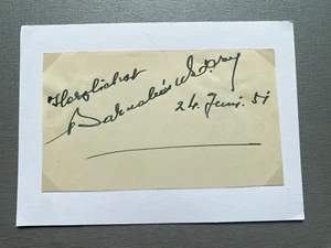 BARNABAS VON GECZY (†1971) Klassik signed Ausschnitt 10x15 Autogramm - Picture 1 of 1