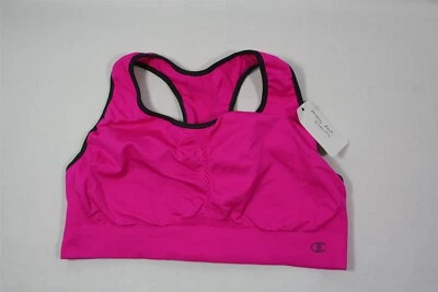 Sujetador sin costuras 947X19 Hanes B0826 soporte medio extraíble moldeador XL rosa Foto 1 de 2