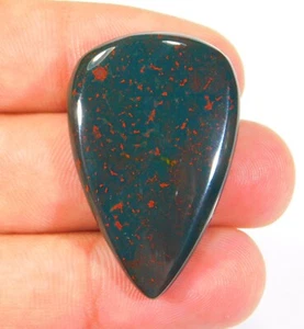 47CT GORGEOUS NATURAL MULTI RED BLOODSTONE JASPER PEAR CABOCHON GEMSTONE CL=88 - Picture 1 of 8