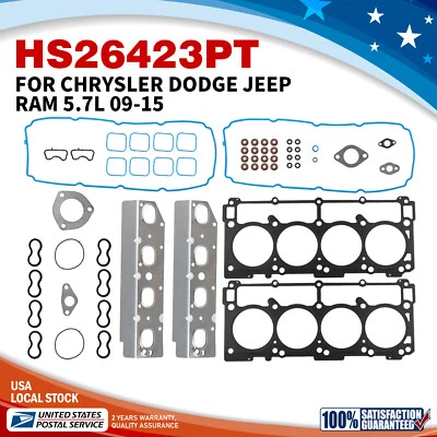 Juego de juntas de culata para Dodge Charger 2009-2016 Ram 1500 2500 2011-2016 5,7 L Foto 1 de 4