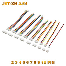 JST-XH 2.5 2.54mm Stecker inkl. 30cm Kabel + XH Buchse 2 3 4 5 6 7 8 9 10 Pin