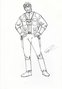 Star Wars: KotOR Smuggler Player Character Class Original Concept Art - Picture 1 of 3