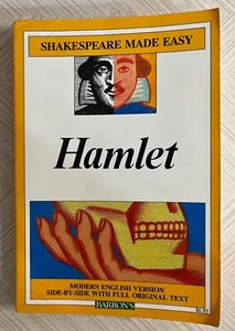 HAMLET SHAKESPEARE MADE EASY MODERN ENGLISH W/FULL ORIGINAL TEXT SIDE BY SIDE - Picture 1 of 3