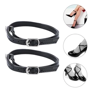 1 Pair Anti-Loose Detachable Ankle Straps Cross Design High Heel Shoelace - Picture 1 of 12
