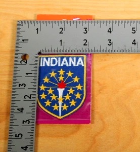 INDIANA Antorcha con Estrellas: Voyager Originales Años 80 Hierro En Coser En Parche - Imagen 1 de 2