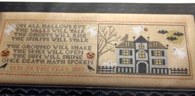 Pumpkins & Poltergeists Cross-Stitch Pattern By Blue Ribbon Designs - Image 1 of 3