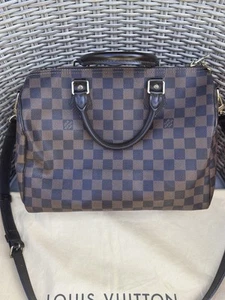 Authentic Louis Vuitton speedy 30 bandouliere damier ebene with strap - Picture 1 of 23