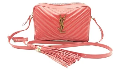 Bolso Bandolera Yves Saint Laurent Cuero Rojo Lou Cámara Sd0525rzxdu Foto 1 de 4