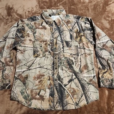 Realtree Ranger Camo Button Down Shirt Men’s Large Hunting Fishing Outdoor - Image 1 of 4