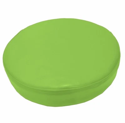 Pe234r Lime Thick Faux Leather Sheep 3D Round Seat Cushion Cover Custom Size - Image 1 of 4