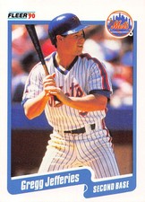 Gregg Jefferies 1990 Fleer 207  New York Mets  Baseball Card