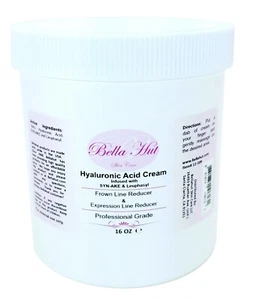 BELLAHUT - 16 OZ. HYALURONIC ACID CREAM MOISTURIZER - FROWN LINE REDUCER - Picture 1 of 6