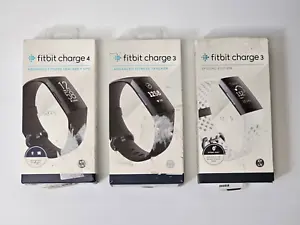 Job Lot Fitbit Bundle QTY 3 Advanced Fitness Tracker Charge 3 & 4 GPS - Black - Picture 1 of 4
