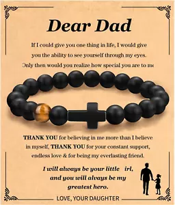Christian Easter Gifts for Men, Easter Basket Stuffers Religious Cross Bracelet - Picture 1 of 12
