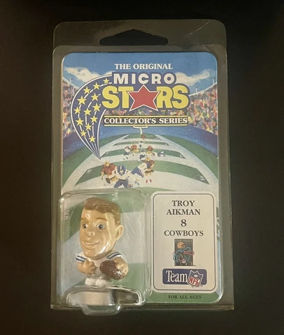 TROY AIKMAN - MICRO STARS 1994 - NFL DALLAS COWBOYS FIGURE  : 2in TALL Cover