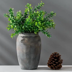 8.2 Inch Ceramic Vase, Terracotta Rustic Vase Home Decor Farmhouse Decorative... - Picture 1 of 7