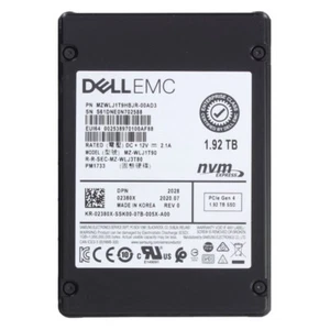 For DELL Server Samsung PM1733 1.92TB MZWLR3T8HBLS-00AD3 U.2 PCIE 4.0X4 NVME SSD - Afbeelding 1 van 1