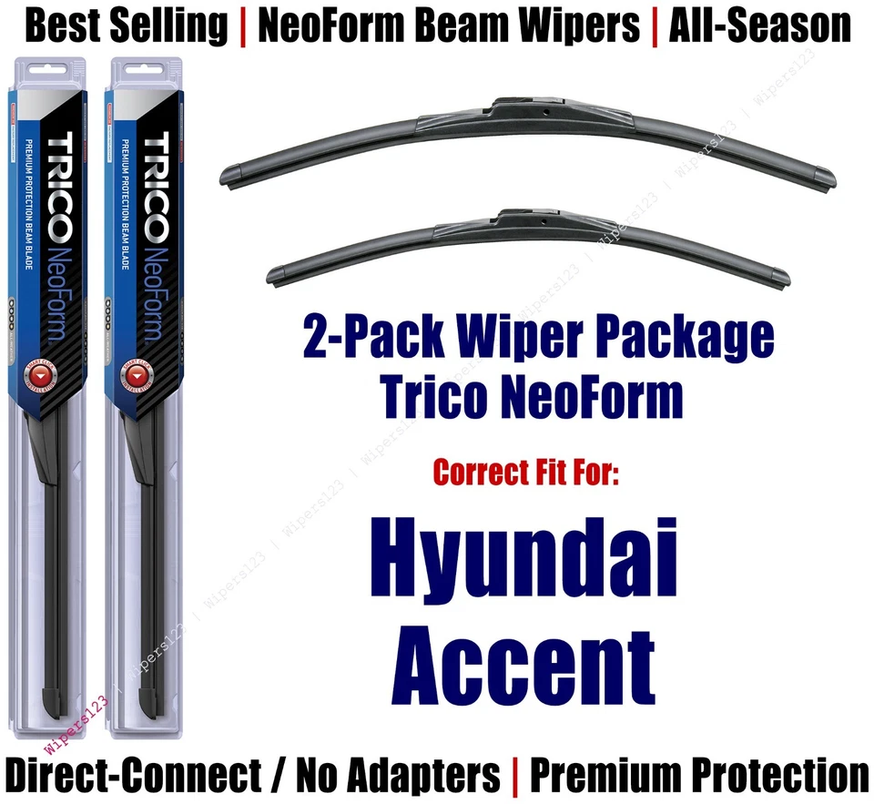 Limpiaparabrisas NeoForm Super Premium 2pk apto para Hyundai Accent 16200/180 1995-2005 Foto 1 de 1