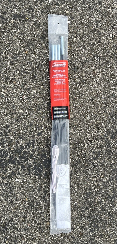 COLEMAN - Kit de poste de tienda de repuesto genuino - Cuatro postes de fibra de vidrio de 27"" 9,5 mm Foto 1 de 2