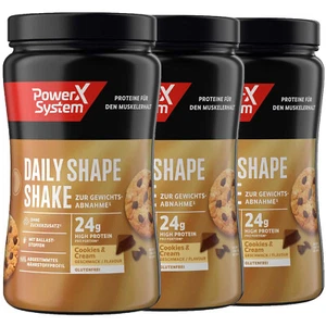 Protein Pulver Shake Daily Shape Abnehmen Cookies & Cream 3x360g Mahlzeitersatz - Bild 1 von 5
