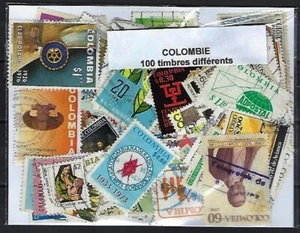 Colombie 100 timbres différents oblitérés - Imagen 1 de 1