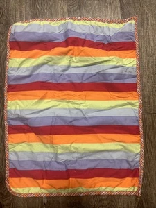 American Girl Bitty Baby Crib Bedding Multicolor Stripes Comforter 15x19 - Picture 1 of 4