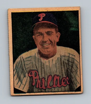 Tarjeta de béisbol vintage 1951 Berk Ross #2-8 Willie Jones baja calidad (agujero de alfiler) Foto 1 de 2