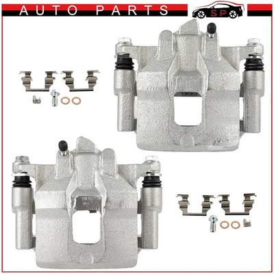 2 Pcs For 1998 99 00 01 2002 Chevrolet Prizm Front Brake Calipers With Bracket - Image 1 of 4