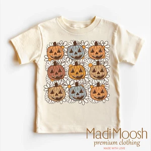Retro Fall Shirt - Jack-O-Lantern Tee - Picture 1 of 6