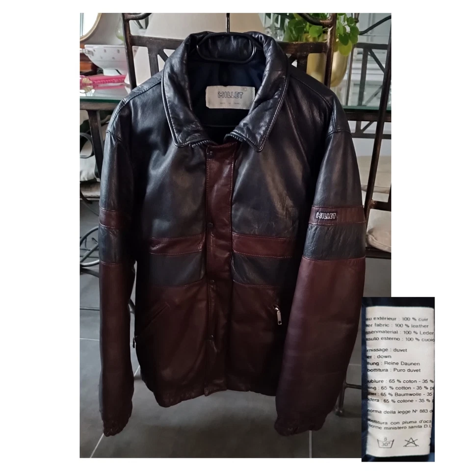 blouson cuir homme vintage - Photo 1/3