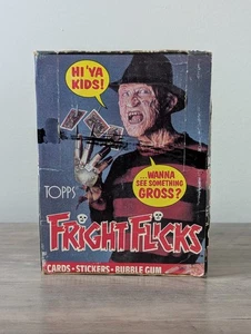 Vintage 1988 Fright Flicks FULL New Sealed 36 Pack Trading Card Wax Box Topps - Picture 1 of 7