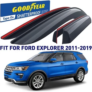 Side Window Deflectors Rain Guards for 2011-2019 Ford Explorer SHATTERPROOF - Imagen 1 de 8