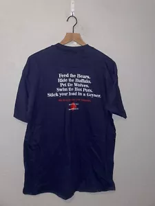 90s Vintage Jerzees MT Montana Paramedics Medic Humor Joke Blue Shirt VTG L 1990 - Picture 1 of 11