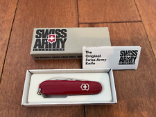 Victorinox Swiss Army Knife Red 'Recruit' NOS Vintage Gray box