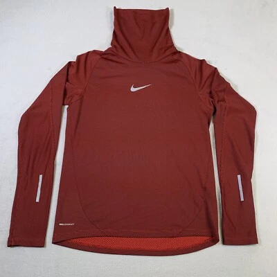 Nike Aeroreact женщин средний красный длинным рукавом насмешливый шеи работает фитиль бегун - Изображение 1 из 4