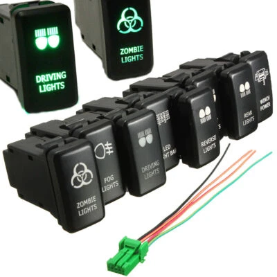 FOR TOYOTA Hilux Prado Landcruiser HIACE Push Switch LED Light Car Suitable - image 1 of 4