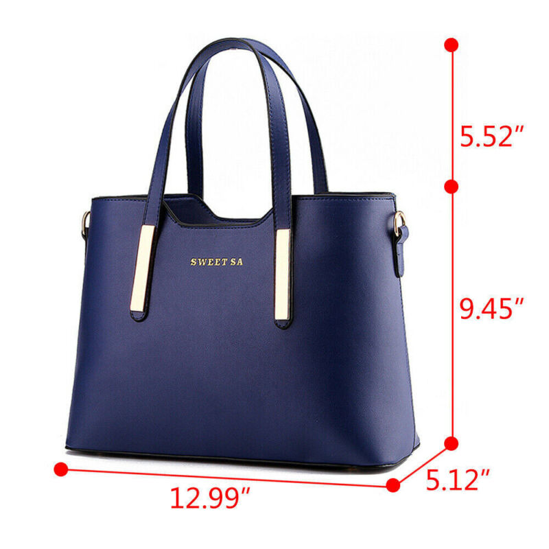 Online Shopping Store Women PU Leather Handbag Shoulder Bag Crossbody Satchel Messenger Purse Tote