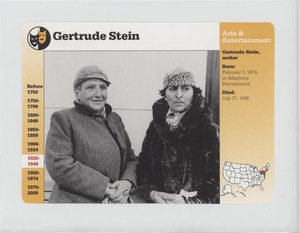 1994-2001 Grolier Story of America Arts & Entertainment Gertrude Stein #69-17