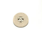Vintage 605 Chanel Guzik 1 sztuka Kolor skóry CC Logo Okrągły 2,8cm 1,1"