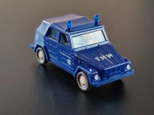 Volkswagen 181 Police THW Dark Blue. Wiking Micro 1:87 Rare - Picture 1 of 10