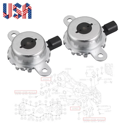 Nuevo 2x Solenoide de distribución de válvula variable de admisión y escape para Subaru BRZ Legacy Foto 1 de 4